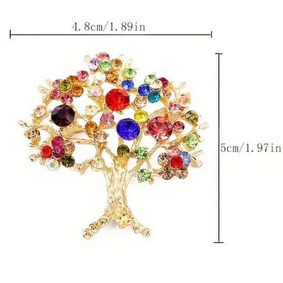 TREE OF LIFE BROOCH - Picture 2 of 3